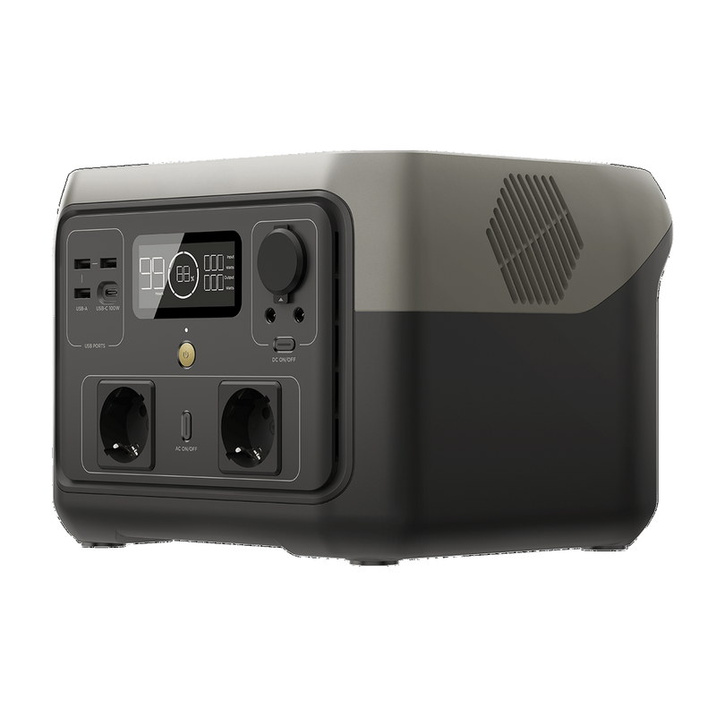 Tragbare Powerstation 512Wh | LiFePO4 | 1000W | Schnellladung in 1 Stunde